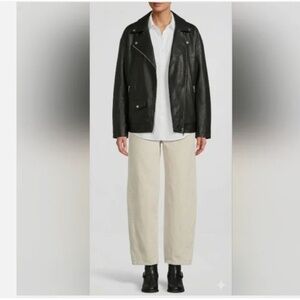 Le' AL.X Ecru Cream Barrel Leg High Rise Jeans Nwt 31